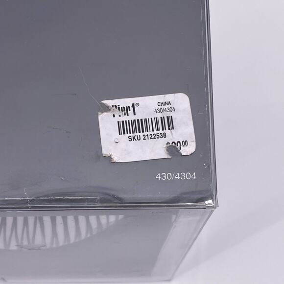 Pier 1 Imports AKINA Tea Pot Four Cup Set Porcelain Black White Pattern NEW - Picture 8 of 10